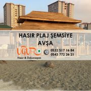 Avşa Hasır Plaj Şemsiye