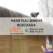 Bozcaada Hasır Plaj Şemsiye