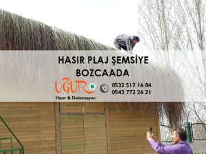 Bozcaada Hasır Plaj Şemsiye