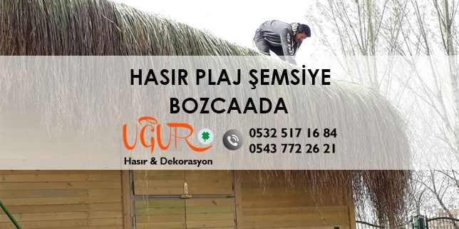 Bozcaada Hasır Plaj Şemsiye