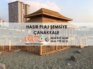 Çanakkale Hasır Plaj Şemsiye